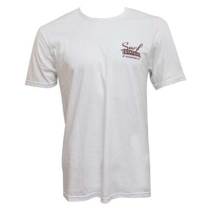 Surf Station Single Fin Hoedown Men's S/S T-Shirt - White