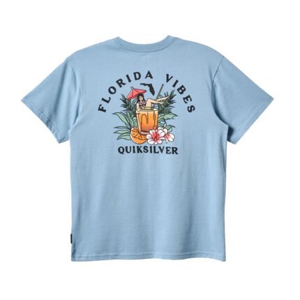 Quiksilver FL Florida Vibes Men's S/S T-Shirt - Ashley Blue Heather