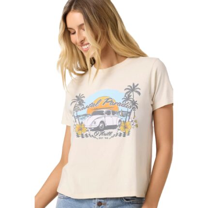 O'Neill Coastal Paradise Women's S/S T-Shirt - Tapioca