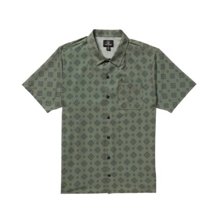 Volcom Ridgestone Men's S/S Dress Shirt - Light Olive
