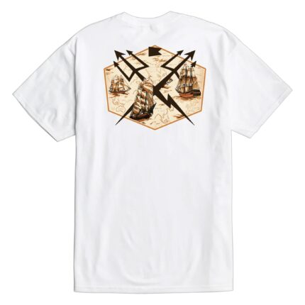 Dark Seas Treasure Map Men's S/S T-Shirt - White